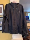 LL Bean Mens Trail Model Rain Jacket Black Sz XXL Hooded Tek Coat Nylon New