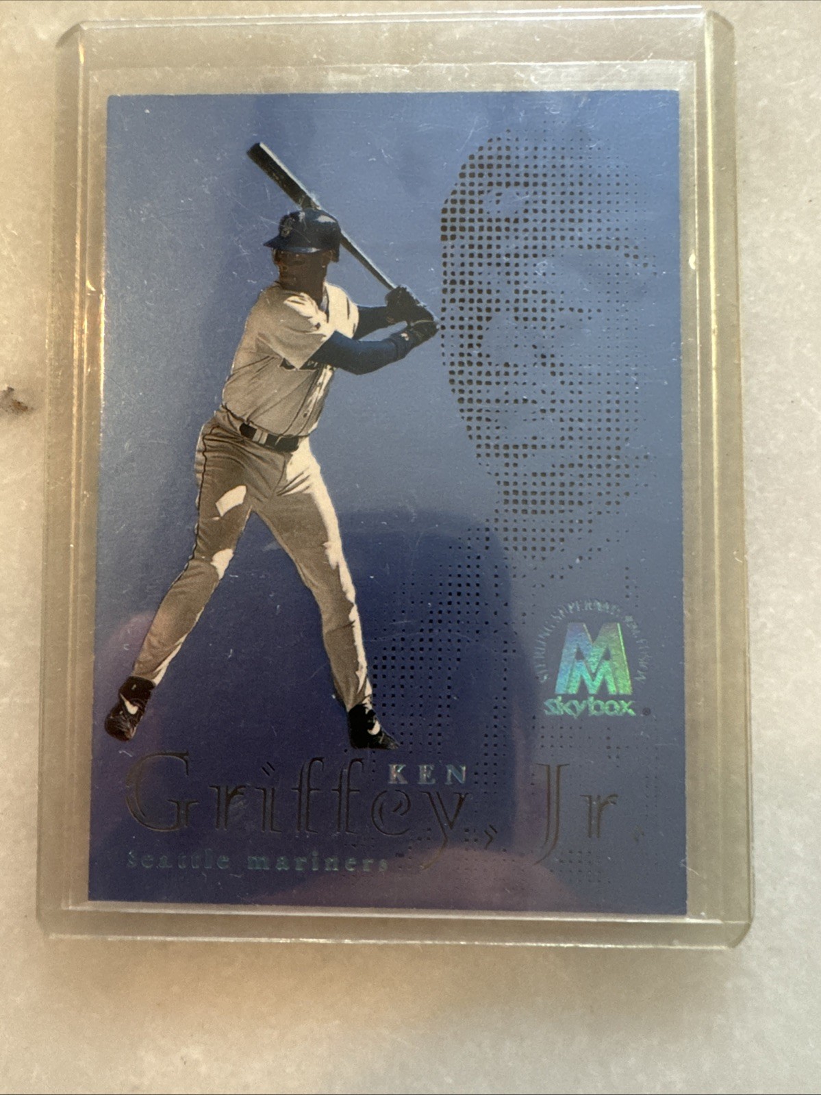 1999 Skybox Molten Metal - Heavy Metal Fusion Ken Griffey Jr #33F Sterling /500