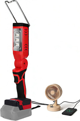 Cordless LED Work Light Compatible with Milwaukee M18 Battery, 18W 6500K Flashli