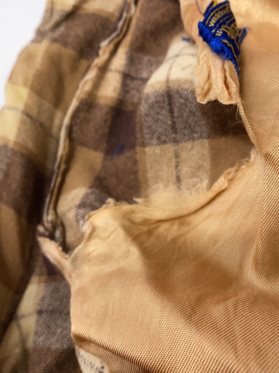 Pendleton Wool Check Jacket L Beige Wool Button 5… - image 7