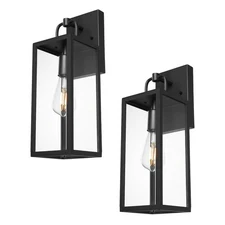 Outdoor Wall Sconce Lights, 16 Inch Tall Transitional Exterior Wall Light Fix...