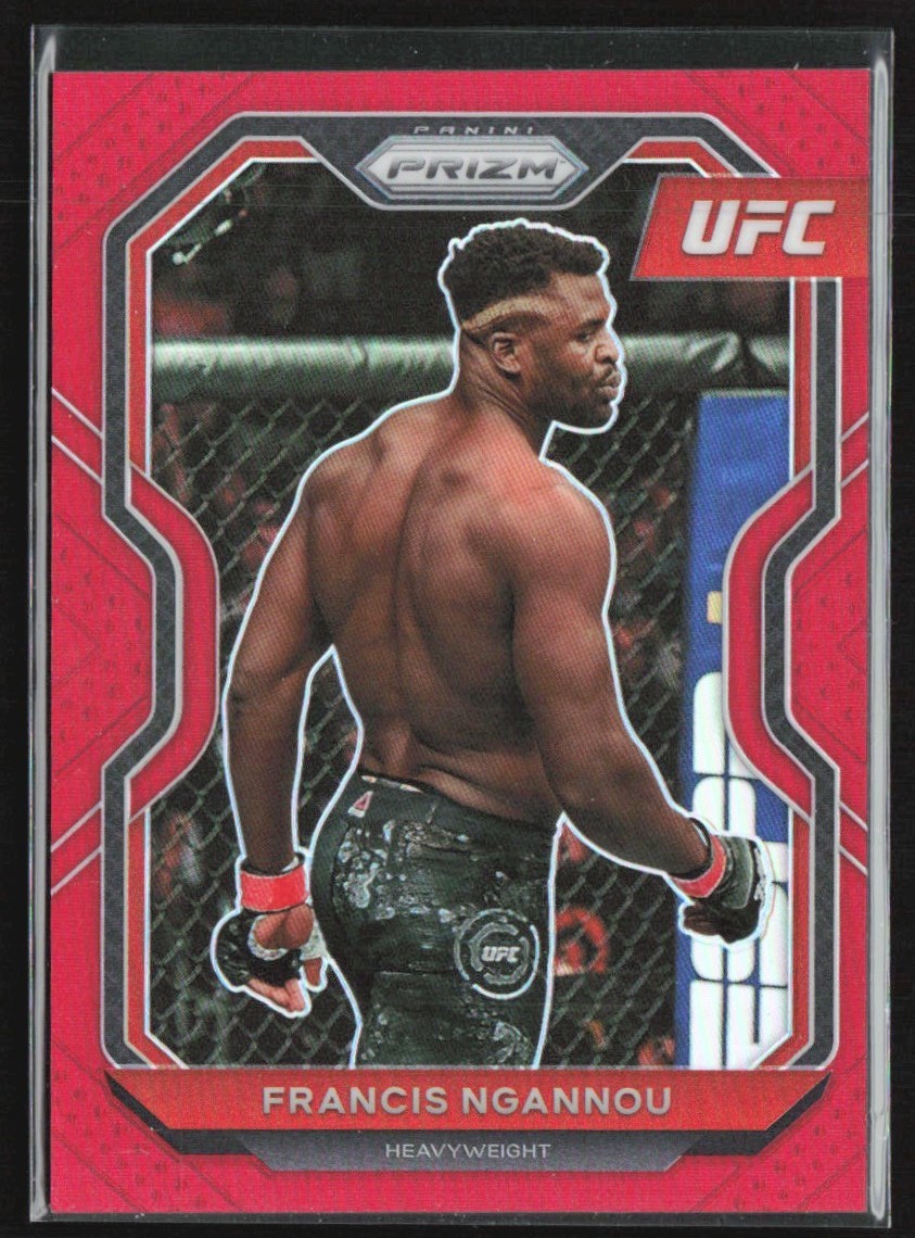 Francis Ngannou 2021 Panini Prizm UFC Red /275 #52