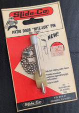 NOS Vintage Slide-Co Patio Door "NITE-LOK" Pin no. 15301 Made in USA