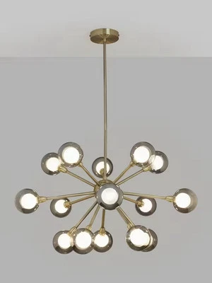 SPUTNIK JL Huxley Chandelier Ceiling Light, Smoke Glass Bulb Replacement Genuine Part