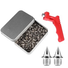 120pcs 1/4 Inch Stainless Steel Track and Cross Country Spikes with Wrench