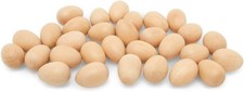 Unfinished Wooden Wren Eggs 7/8 inch, Bag of 50 Mini Easter inch