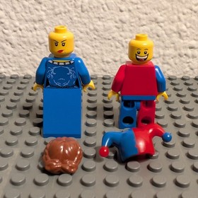 LEGO Castle Fantasy Era Crown Queen, Jester minifigures 7079 cas416 cas403a 2009