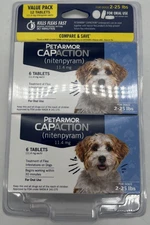 PetArmor CapAction Flea Tabs for Dogs, 12 ct., 2-25LBS