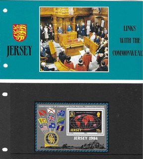 Jersey Presentation Pack Links with the Commonwealth 1984 (1033)