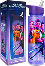 Ufficiale Borraccia Bambina 700Ml, Huntrix Plastica Senza BPA Bottiglia Con Cann