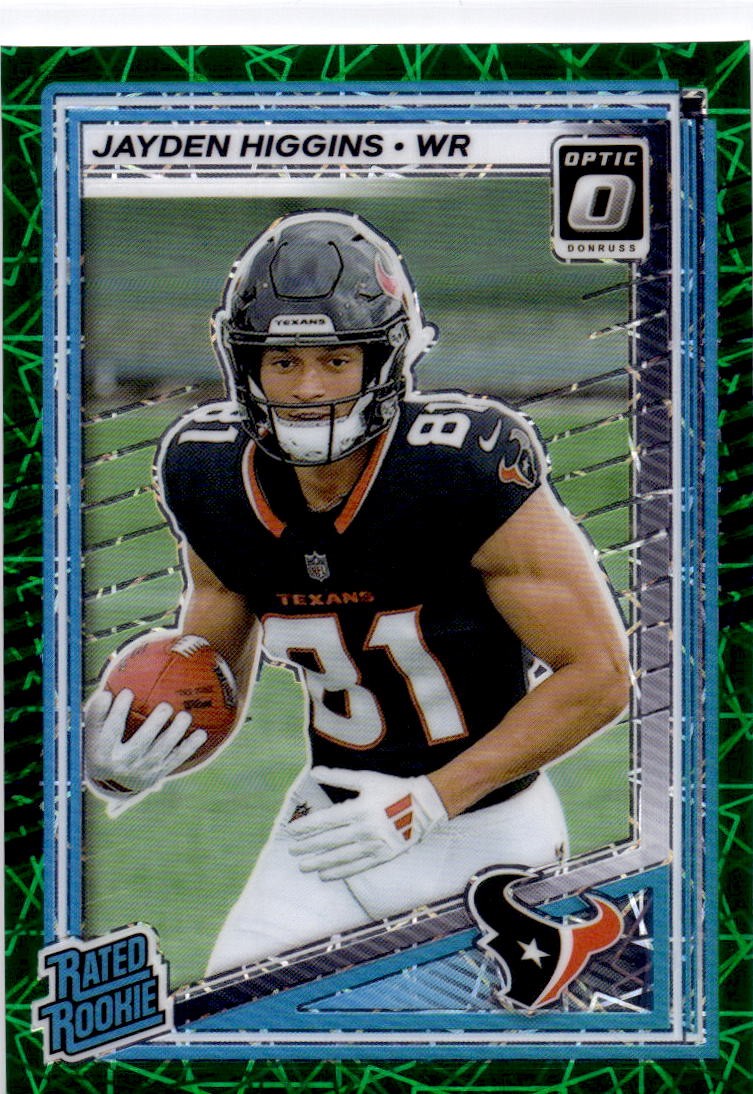 2025 Jayden Higgins Donruss Optic - Green Velocity 225 NM