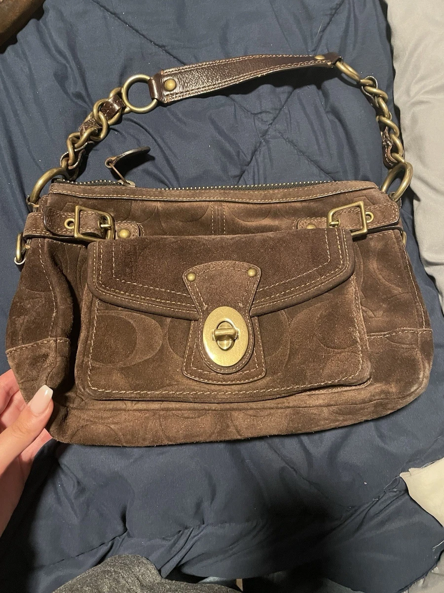 Coach Women's Suede Exterior Bags & Handbags for Women for sale | eBay