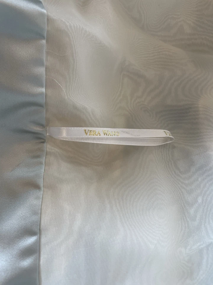 Vestido de baile de novia vintage Vera Wang, talla 8, organza de seda, personalizado, único en su tipo Foto 4 de 4