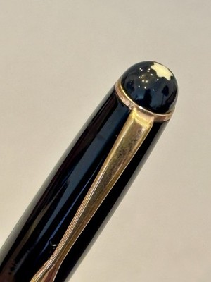 Montblanc 344 Fountain Pen - Black - Piston Filler, Flexy nib