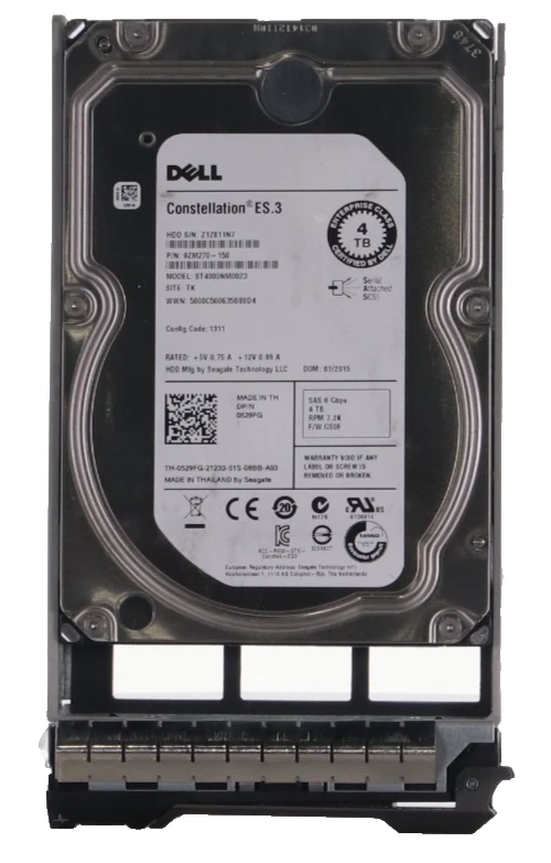 25+ Dell SAS Internal Hard Disk Drives 4 TB Storage Capacity for