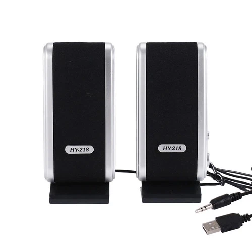 120W USB Desktop Computer Notebook Audio Speaker 3.5mm Earphone Jack F9G95505