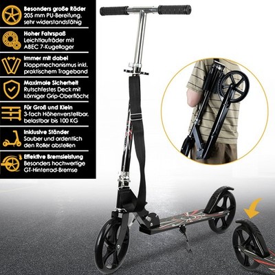 Scooter Roller erwachsene Kinderroller Cityroller Tretroller Kickroller Klappbar