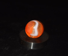      Vintage Peltier Rainbo NRL Sunset  Santa Marble Size .625 5/8" NM