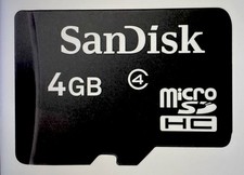 SanDisk Mobile MicroSDHC Card 4GB - Class 4 - SDSDQ-004G-A11M
