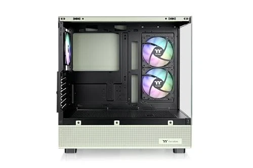 Matcha Green Mid Tower Pc Chassis With Tempered Glass And Argb Fans - Image 3 of 4