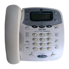 GE Landline Corded Phone Model 27958GE1-A Off White Desk or Wall Speakerphone