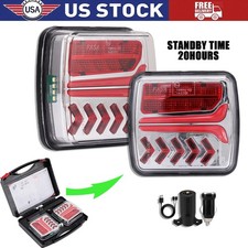 Wireless Magnetic Trailer Lights   Rechargeable LED Tail Light Kit For Trailer