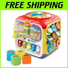 Interactive Activity Cube Toy, Red - Frustration-Free