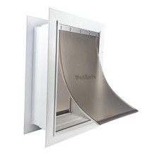 Wall Entry Pet Door - Rust-Free Telescoping Frame - Easy Install for Large