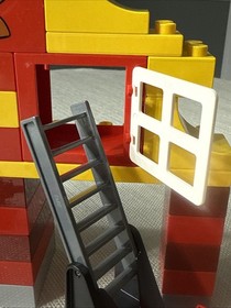 Lego DUPLO My First Fire Station #6138 Retired Includes Desk & &ldquo;Firehouse&rdquo; Block