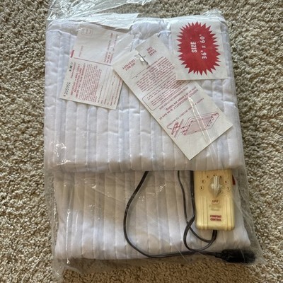 Vintage Electro-Warmth B-36 Heated Mattress Pad Bed Warmer 36'' x 60'' NOS