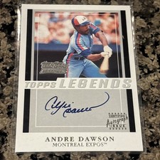 2003 Topps Team Legends Autograph ANDRE DAWSON Auto #TT-AD Expos