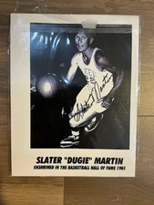Slater Martin SIGNED 8x10 Photo + HOF 82 Minneapolis Lakers PSA/DNA AUTOGRAPHED