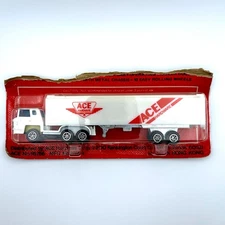 Yat Ming Ace Hardware Tractor Trailer in Card, Made in Hong Kong