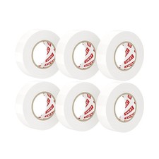 SWRT 6 Pack White Electrical Tape Waterproof, 0.7 in x 66 FT High Temp Electr...