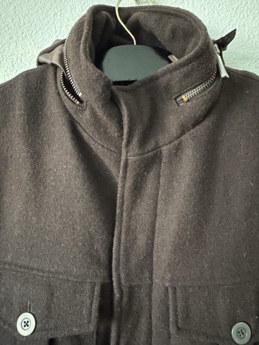 PERRY ELLIS Men's Black Coat Size Large - Picture 2 of 15
