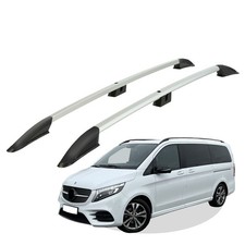 Dachreling passend für Mercedes Benz V-Klasse L2 Baujahr ab 2014 Grau mIt ABE