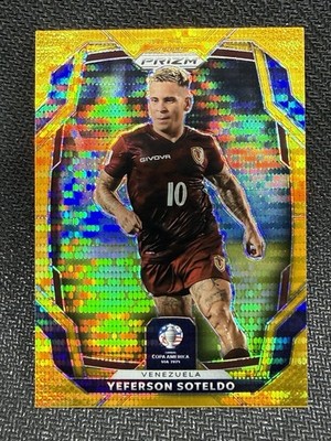 Yeferson Soteldo Panini 2024 Prizm Copa America Base Prizms Gold  3/10
