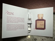Maison Francis Kurkdjian Baccarat Rouge 540 EXTRAIT  Sample Vial  2ml/0.06oz