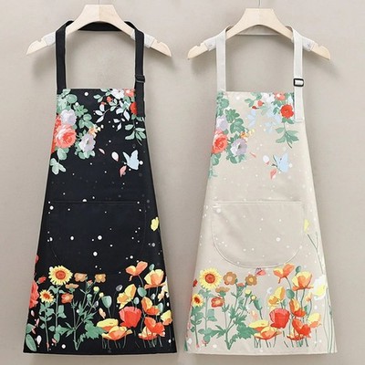 Frauen Küchenschürze zum Kochen Backen Gartenarbeit BBQ Koch Verstellbare Tasche Latz