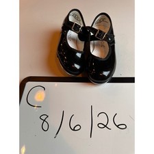 Capezio Kids Black Patent Mary Jane Tap Shoes Tele Tone Taps 10W 3800T