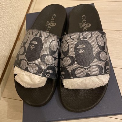 27cm Super Rare BAPE coach Collaboration Sandals Ape Coach