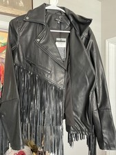 Dear John Fringe Leather Jacket - New With Ta...
