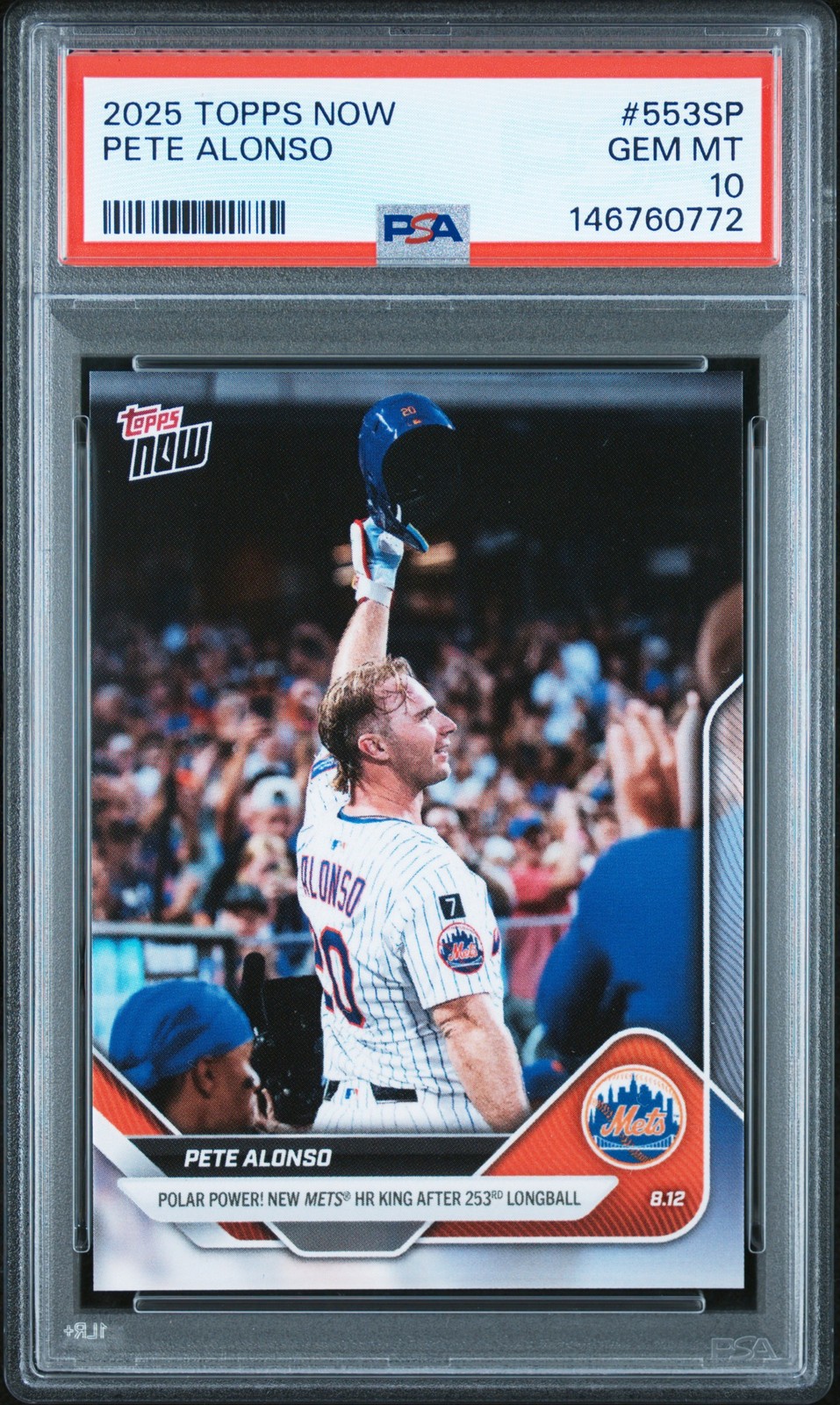 2025 TOPPS NOW #553SP PETE ALONSO PSA 10