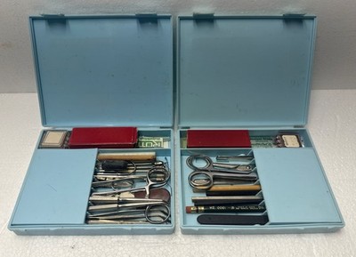 Lot of (2) Hamilton Bell Co. Biology Anatomy Dissection Lab Kits