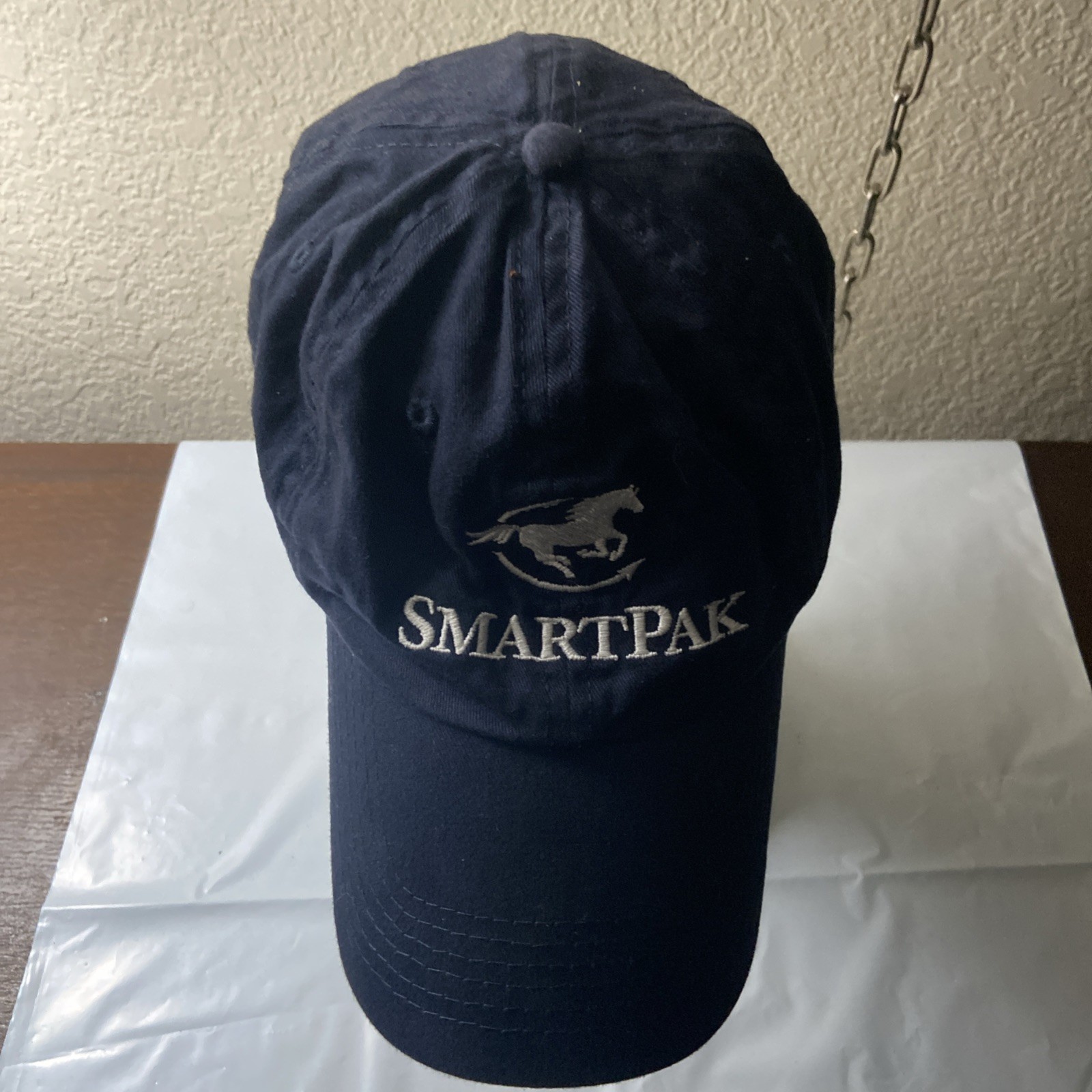 SmartPak Strapback Baseball Hat Blue One Size Adjustable Embroidered