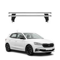 Menabo DachträGer GrundtäGer FüR Skoda Fabia Mk4 2022-2026 Aluminium Silber 2Tlg