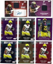 2026 SAGE JUSTICE HAYNES 14 ROOKIE FOOTBALL CARDS 1 AUTO 1 JERSEY & 1 INSERT