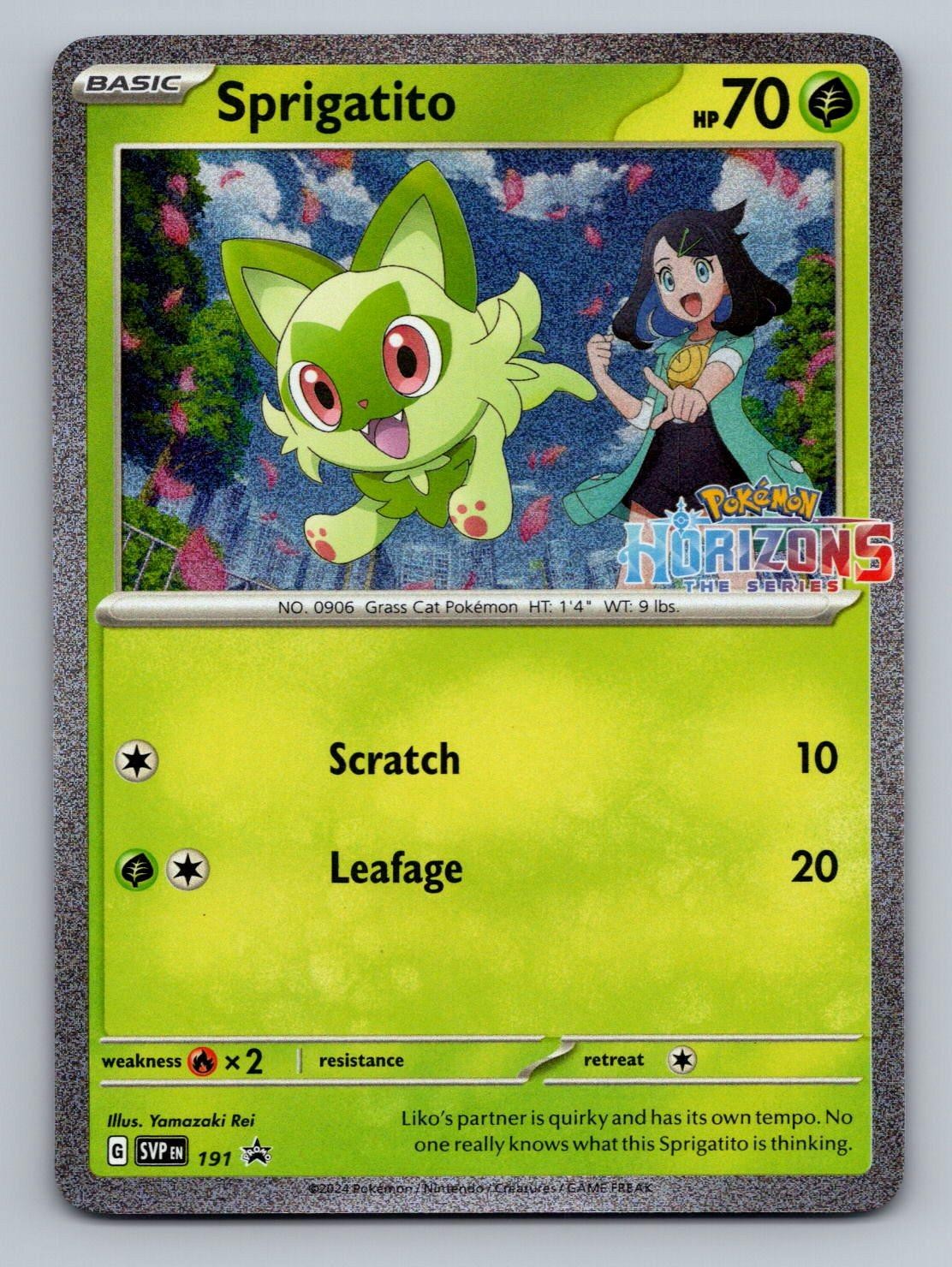 Sprigatito 191 Holo Promo Scarlet & Violet Promo Pokemon Lightly Played