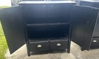 Black Freestanding Storage Cabinet 2 Doors 2 Drawers 1 Shelf 40x36x18 — photo 3