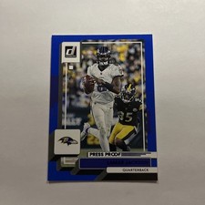 2022 Donruss #189 Blue Press Proof Lamar Jackson